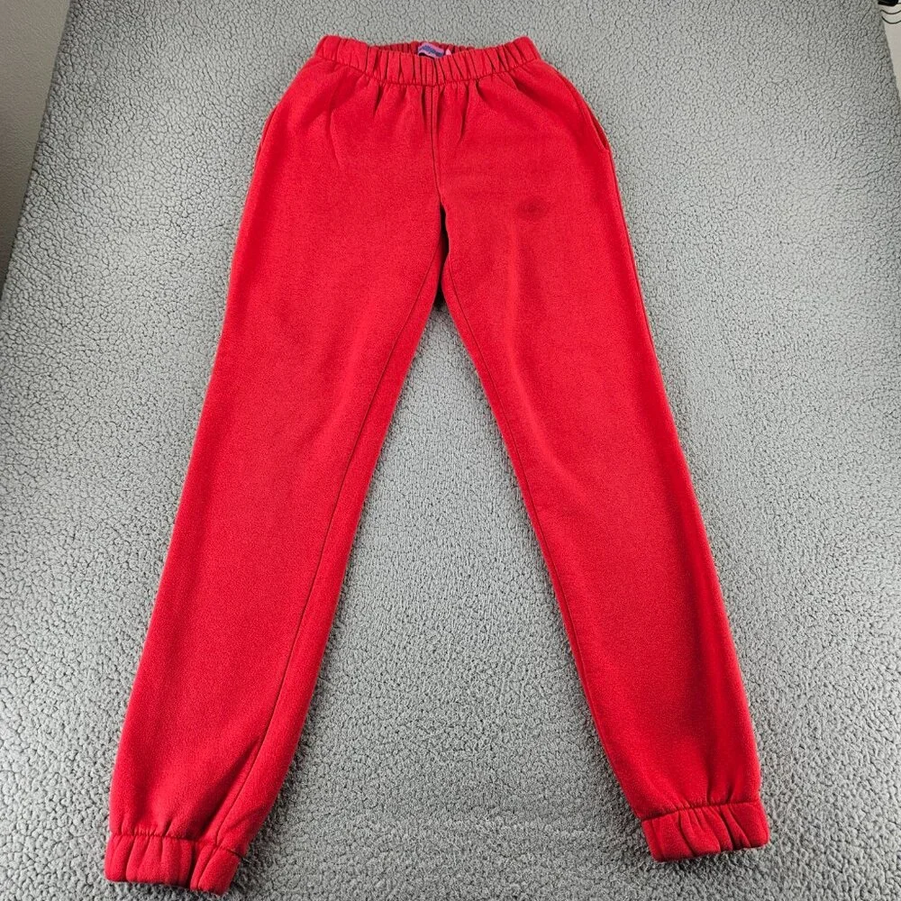 Edikted Joggers Women Medium 26x30 Red Sweatpants Elastic Waist Yoga Gym Jogging